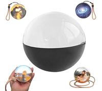 Lecteur VidéO Personnalisé avec Boules de Cristal,SphèRe de MéMoire Lumineuse avec éCran éLectronique,180°Grand Angle de Vision,pour Garder de Bons Souvenirs et(Size:Version Mise à Niveau,Color:Noir)