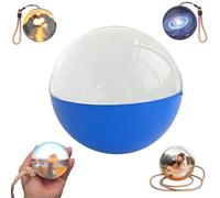 Lecteur VidéO Personnalisé avec Boules de Cristal,SphèRe de MéMoire Lumineuse avec éCran éLectronique,180°Grand Angle de Vision,pour Garder de Bons Souvenirs et(Size:Version Mise à Niveau,Color:Bleu)