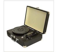 Lecteur Vinyle Vintage, Tourne-Disque stéréo Portable Bluetooth, phonographe stéréo Bluetooth 35 x 25,5 x 13 cm, Gramophone