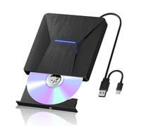 Lecteurs Blu-Ray externes pour Ordinateur Portable, Lecteur Blueray/DVD Externe pour PC, USB 3.0 et graveur Blu-Ray de Type C, Lecteur CD DVD Blu-Ray Compatible avec Windows XP/7/8/10, Ordinateur