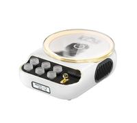 Lecteurs CD Portables Rétro avec Haut-Parleurs , Radio FM, Veilleuse, Écran LCD, Compatible USB/AUX/Type-C pour la Maison