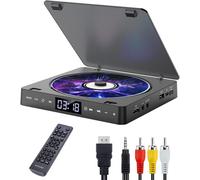 Lecteurs DVD pour TV DVD Player Toutes Les Régions Gratuit Portable Mini Lecteur DVD CD avec HD 1080p HDMI/AV USB / 3.5mm Aux Port Inclus Télécommande, Câble HDMI et AV (Noir)
