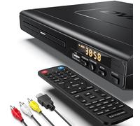 Lecteurs DVD pour TV Portable Qui Lisent Toutes Les Régions, Lecteur DVD Simple pour Les Personnes âgées, Lecteur CD pour Chaîne Stéréo, Câble HDMI et RCA Inclus