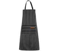 LECTNORE Tabliers de cuisine de chef, tablier ajustable avec poche, tablier de cuisine, tablier imperméable pour cuisiner, faire la cuisine, jardiner