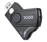 Lector de DNI, Tarjetas Inteligentes, SD y MicroSD TooQ TQR-3012B- USB 2.0- Negro