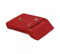 Lector de DNI y Tarjetas Woxter Combo PE26-148- Rojo- USB 2.0