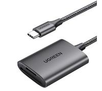 UGREEN Lecteur de cartes CM401 USB-C – SD/microSD/TF, transfert jusqu'à 5 Gbit/s – Gris