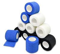 Lectorias 12 Rouleaux 450 cm Long Bandage autoadhésif, Elastique, Bande cohesive pour Les Mains ou La Genoux, Bande Auto Adhesive pour Les Sports, Les Chevaux, Les Chiens (5cm Largeur)