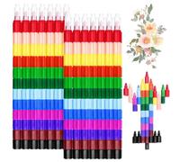 Lectorias 14 PièCes Crayon Cire de Cire Empilables, Parfaits Crayons de Couleur Enfant 12 Couleurs en 1, IdéAux pour Petits Cadeaux InvitéS Anniversaire, Enfants Comme Cadeau, pour D'Anniversaire
