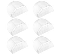 Lectorias 6 Pièces Butee de Porte Interieur, Arret de Porte Adhesive, Butoir de Stop Porte Sol, Arrêt de Porte Transparent pour Tous les Sols Durs, Butée de Porte Adhésive pour Protéger Mur et Meubles
