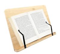Lectorias support livre, porte livre Pliable, repose livre en Bambou, Réglable porte-livre, lutrin de lecture, pupitre de lecture, chevalet livre, lutrin pour Recette, Partitions, Livres et tablette