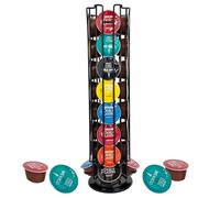 Lectorias Supports pour 32 Capsules de Café , Porte Rangement pour Dolce Gusto Capsules de Café, Distributeur de Capsules, 360 Degrés Rotable Range Coffee Capsule Stands, Support de Rangement Dosette