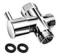 Lectorias Vanne 3 Voies, G1/2" Inverseur Douche, Vanne d'Inversion de Douche, Séparateur d'Eau de Prise de Bain 3 Voies, Inverseur de Douche à 3 Voies, Adaptateur 3 Voies pour Douche, Cuisine(20mm)