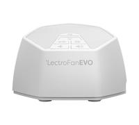 LectroFan Evo ASM1020-WW Machine à Bruit Blanc avec 22 Ventilateurs Uniques et Non Bouclés, Sons Blancs et Minuterie de Sommeil - Modèle International avec Prises UK, EU & US (Blanc)