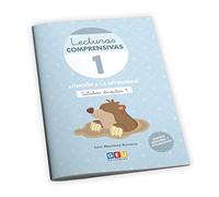 Lecturas comprensivas 1. Cuaderno de refuerzo escolar I Educación infantil I Ejercicios de comprensión lectora. Leo sílabas directas 1. Pauta cuadrícula I Editorial GEU.