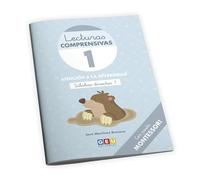 Lecturas comprensivas 1. Cuaderno de refuerzo escolar I Educación infantil I Ejercicios de comprensión lectora. Leo sílabas directas 1. Pauta montessori I Editorial GEU.