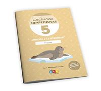 Lecturas comprensivas 5. Cuaderno de refuerzo escolar I 1º de primaria I Ejercicios de comprensión lectora. Leo frases. Pauta Cuadrícula I Editorial GEU.