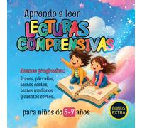 Lecturas comprensivas para aprender a leer y escribir: Cuaderno de lecturas comprensivas de distintos niveles con avance progresivo para niños de 5 a ... Enfoque Montessori. Educación Primaria.