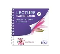 Lecture cache-cache - Livre 2 - Sons simples 4 à 7 lettres - Sandra Barabinot - Mdi Eds - broché - Scolaire / Universitaire