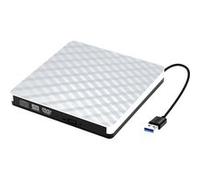 Lecture CD/VCD/DVD Wabecil Externe,13.5*13.5*1.5mm-Argent Argent G