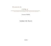 Lecture de Encore: Cours de 2005 sur le Livre XX du Séminaire de Lacan