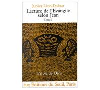 Lecture de l'Évangile selon Jean, tome I