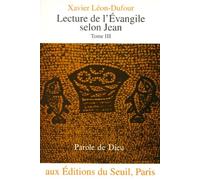 Lecture de l'Évangile selon Jean, tome III
