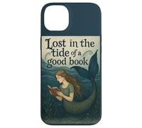 Lecture de Mermaid Lost in The Tide of a Good Book Ocean Coque pour iPhone 14 Plus