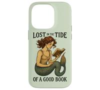 Lecture de Mermaid Lost in The Tide of a Good Book Ocean Coque pour iPhone 14 Pro