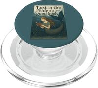 Lecture de Mermaid Lost in The Tide of a Good Book Ocean PopSockets PopGrip pour MagSafe