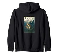 Lecture de Mermaid Lost in The Tide of a Good Book Ocean Sweat à Capuche