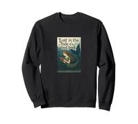 Lecture de Mermaid Lost in The Tide of a Good Book Ocean Sweatshirt