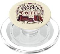 Lecture des Amateurs de Livres de café | Drôle de bibliothécaire Lecteur Professeur PopSockets PopGrip pour MagSafe
