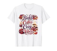 Lecture des Amateurs de Livres de café | Professeur bibliothécaire Amusant et Confortable T-Shirt