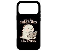 Lecture J'aime Les Dinosaures et Les Livres Garçon Fille Coque pour iPhone 17 Pro Max