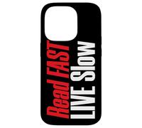 Lecture Lente en Direct Rapide pour Les Amateurs de Livres Coque pour iPhone 14 Pro