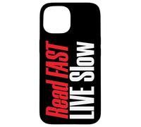 Lecture Lente en Direct Rapide pour Les Amateurs de Livres Coque pour iPhone 15