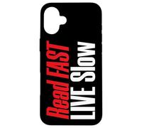 Lecture Lente en Direct Rapide pour Les Amateurs de Livres Coque pour iPhone 16 Plus