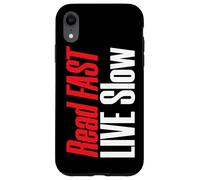 Lecture Lente en Direct Rapide pour Les Amateurs de Livres Coque pour iPhone XR