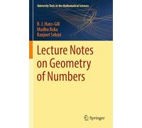 Lecture Notes on Geometry of Numbers