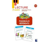 Lecture piano : Panneaux référents CE1 - Sandrine Monnier-Murariu - Retz Eds - broché - Scolaire / Universitaire