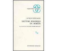 Lecture politique du roman La jalousie d'Alain Robbe-Grillet - - Jacques Leenhardt - Minuit - Livre