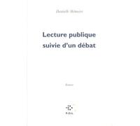 Lecture Publique Suivie D'un Débat