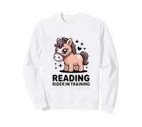 Lecture Rider in Training Cute Pony Reading Sweatshirt