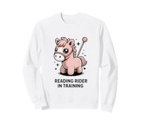Lecture Rider in Training Cute Pony Reading Sweatshirt