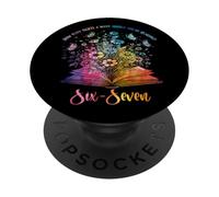 Lecture Six Sept Livre Combien de Nuits Professeur Amusant PopSockets PopGrip Adhésif