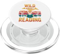 Lecture Tshirt Bookworm Reader Kids Library School Lire PopSockets PopGrip pour MagSafe