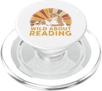 Lecture Tshirt Bookworm Reader Kids Library School Lire PopSockets PopGrip pour MagSafe