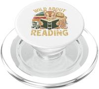 Lecture Tshirt Bookworm Reader Kids Library School Lire PopSockets PopGrip pour MagSafe