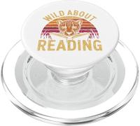 Lecture Tshirt Bookworm Reader Kids Library School Lire PopSockets PopGrip pour MagSafe